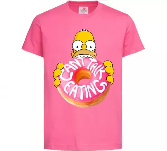 Детская футболка Simpsons donut Ярко-розовый фото
