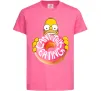 Детская футболка Simpsons donut Ярко-розовый фото