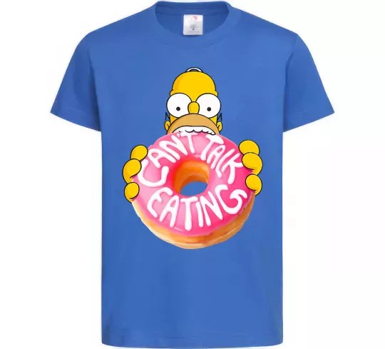 Детская футболка Simpsons donut Ярко-синий фото