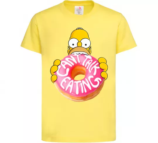 Детская футболка Simpsons donut Лимонный фото
