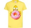 Детская футболка Simpsons donut Лимонный фото