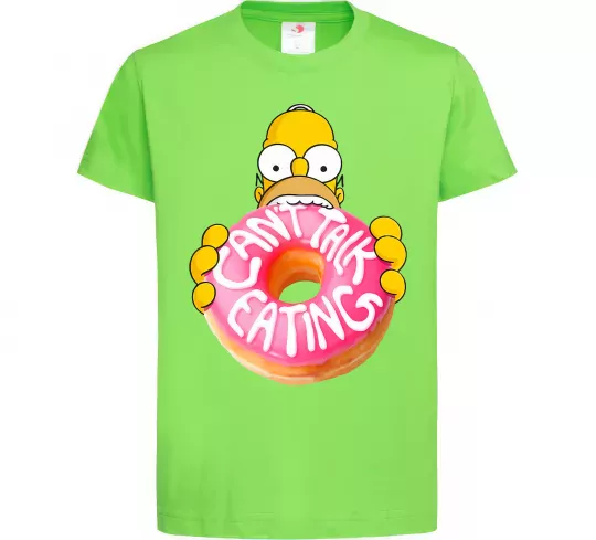Детская футболка Simpsons donut Лаймовый фото