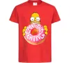 Детская футболка Simpsons donut Красный фото