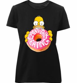 Женская премиум футболка Simpsons donut