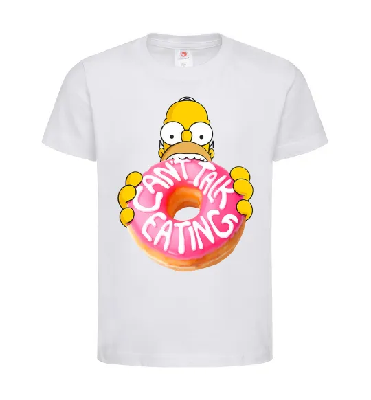 Дитяча футболка Simpsons donut Білий фото