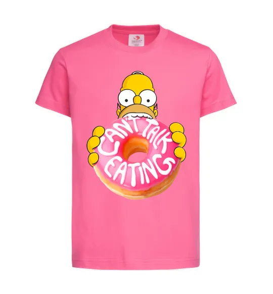 Дитяча футболка Simpsons donut Яскраво-рожевий фото