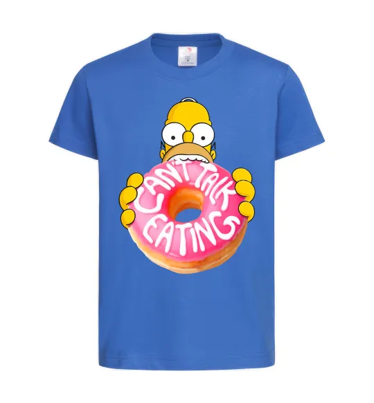 Дитяча футболка Simpsons donut Яскраво-синій фото