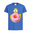 Дитяча футболка Simpsons donut Яскраво-синій фото