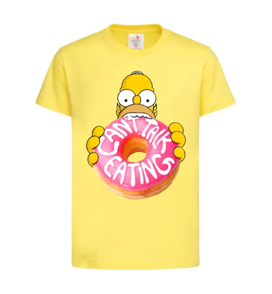 Дитяча футболка Simpsons donut Лимонний фото