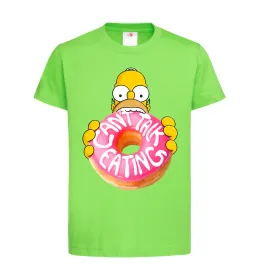 Детская футболка Simpsons donut Лаймовый фото