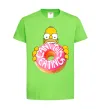 Дитяча футболка Simpsons donut Лаймовий фото