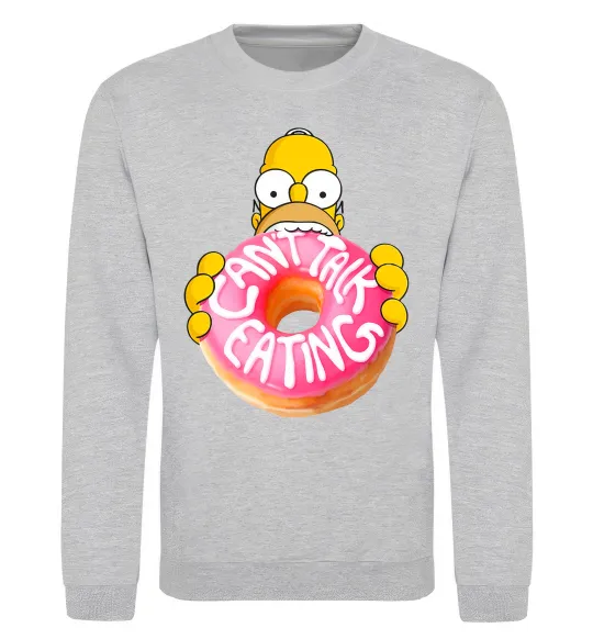 Світшот Simpsons donut Сірий меланж фото
