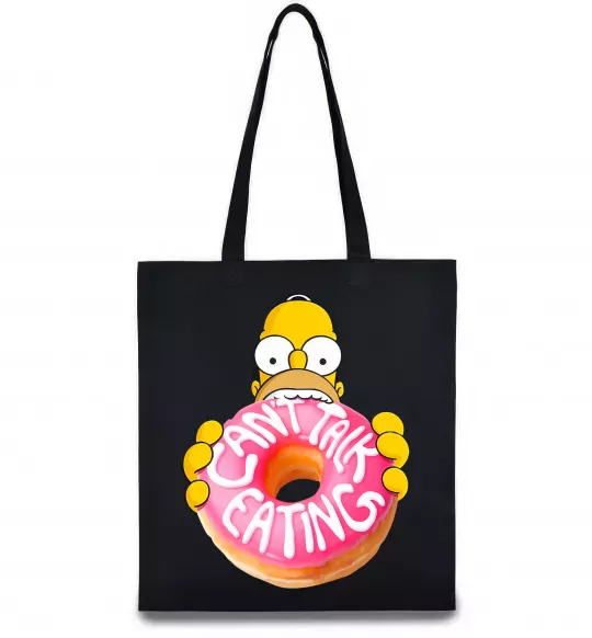 Еко-сумка Simpsons donut Чорний фото