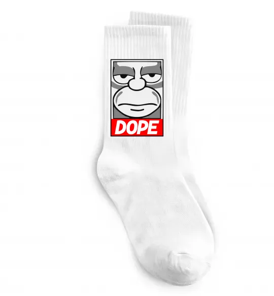 Шкарпетки Dope Гомер Білий фото