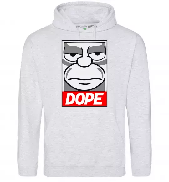 Жіноча толстовка (худі) Dope Гомер Сірий меланж фото