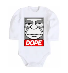 Детский боди Dope Гомер Белый фото