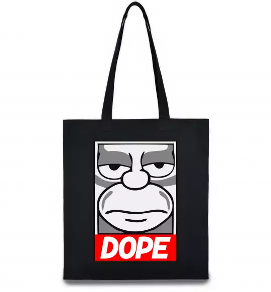 Эко-сумка Dope Гомер Черный фото