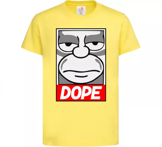 Детская футболка Dope Гомер Лимонный фото