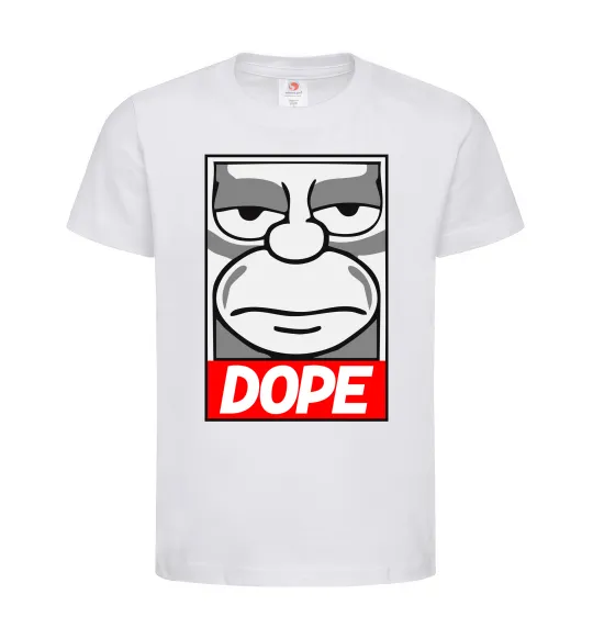 Детская футболка Dope Гомер Белый фото