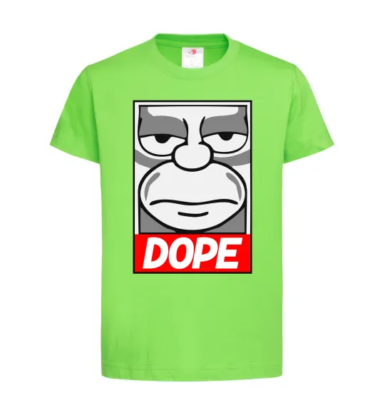 Детская футболка Dope Гомер Лаймовый фото
