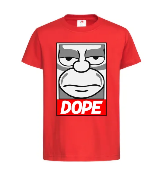 Детская футболка Dope Гомер Красный фото