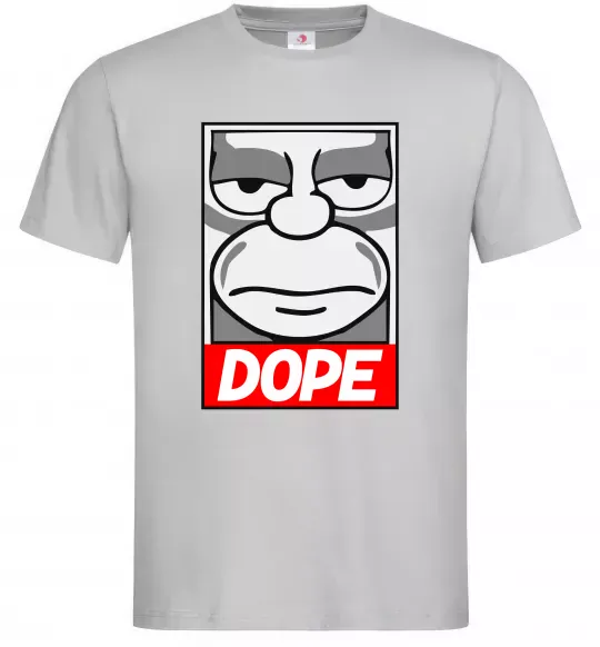 Чоловіча футболка Dope Гомер Сірий фото