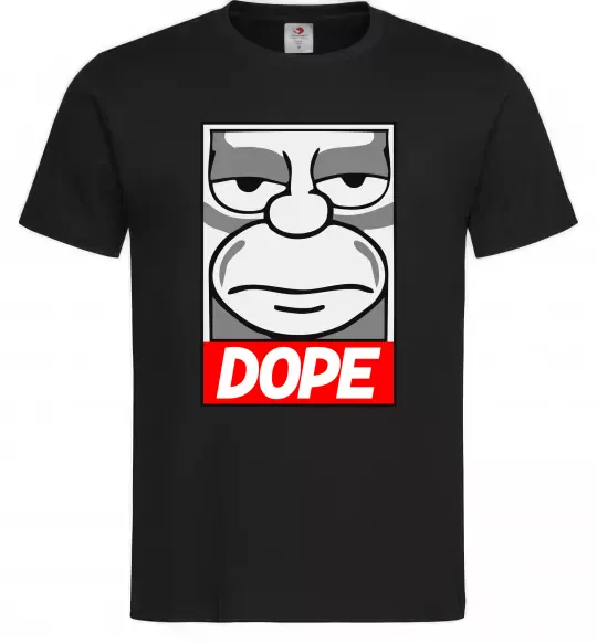 Чоловіча футболка Dope Гомер Чорний фото