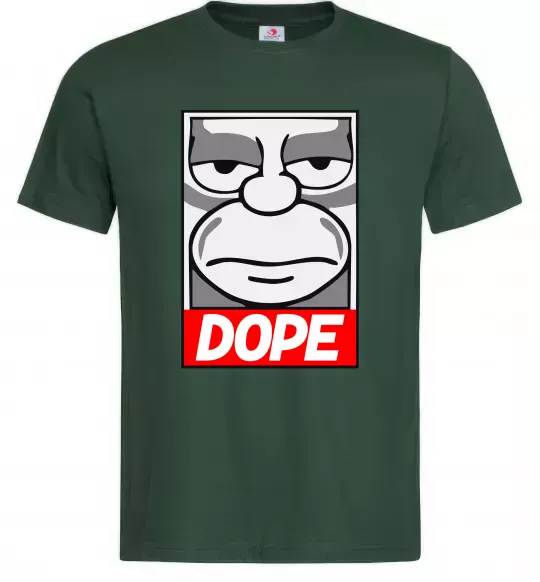 Чоловіча футболка Dope Гомер Темно-зелений фото