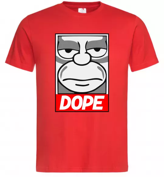 Чоловіча футболка Dope Гомер Червоний фото