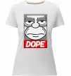Женская премиум футболка Dope Гомер Белый фото