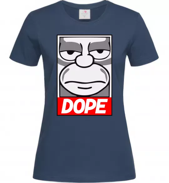 Женская футболка Dope Гомер Темно-синий фото