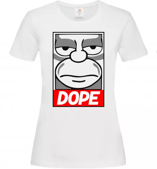 Женская футболка Dope Гомер Белый фото