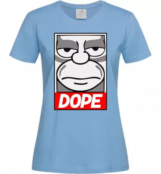 Женская футболка Dope Гомер Голубой фото