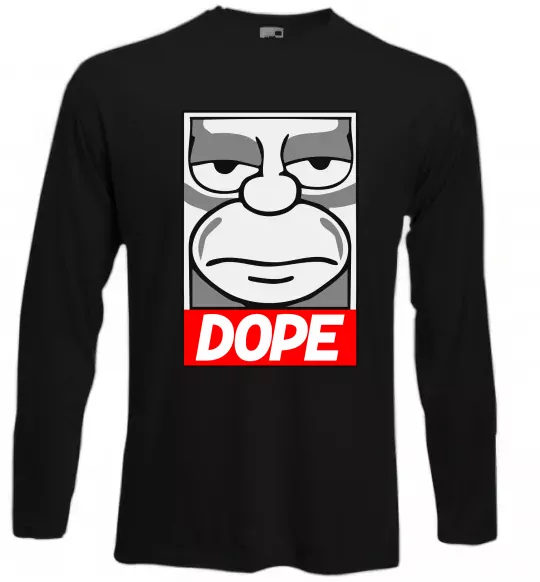 Лонгслив Dope Гомер Черный фото