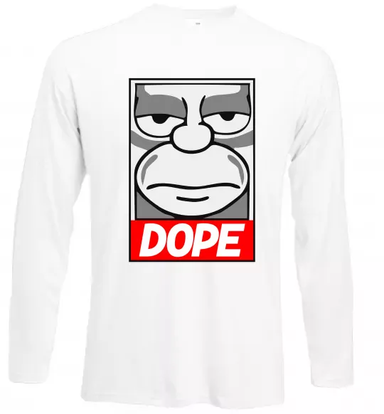 Лонгслив Dope Гомер Белый фото