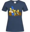 Женская футболка Simpsons family Темно-синий фото