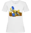Женская футболка Simpsons family Белый фото