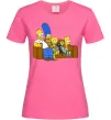 Женская футболка Simpsons family Ярко-розовый фото