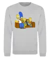 Світшот Simpsons family Сірий меланж фото