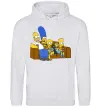 Жіноча толстовка (худі) Simpsons family Сірий меланж фото