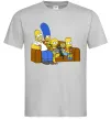 Мужская футболка Simpsons family Серый фото