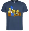 Мужская футболка Simpsons family Темно-синий фото