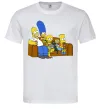 Мужская футболка Simpsons family Белый фото