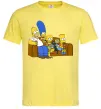 Мужская футболка Simpsons family Лимонный фото