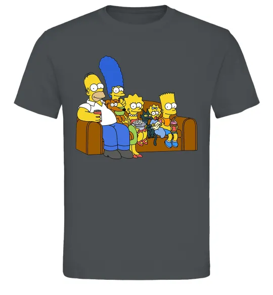 Мужская футболка Simpsons family Графит фото