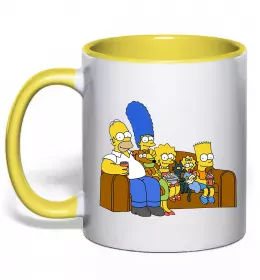 Чашка с цветной ручкой