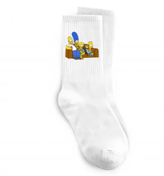 Носки Simpsons family Белый фото