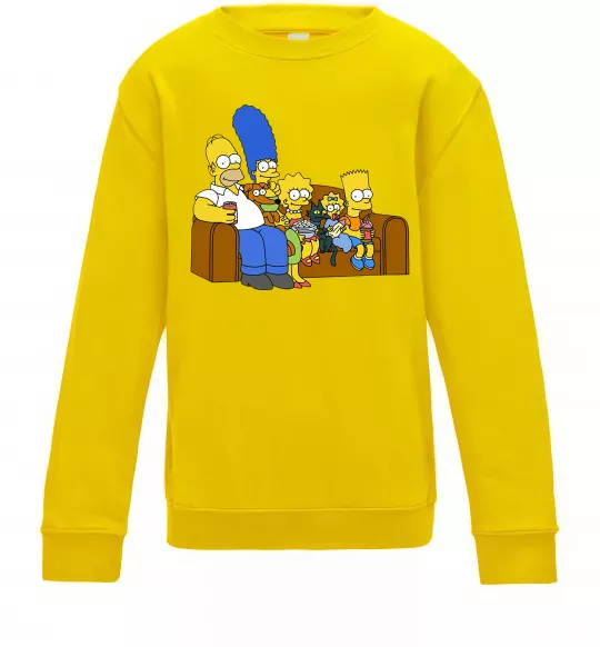 Дитячий світшот Simpsons family Сонячно жовтий фото