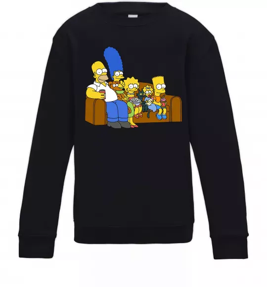 Дитячий світшот Simpsons family Чорний фото