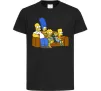 Детская футболка Simpsons family Черный фото